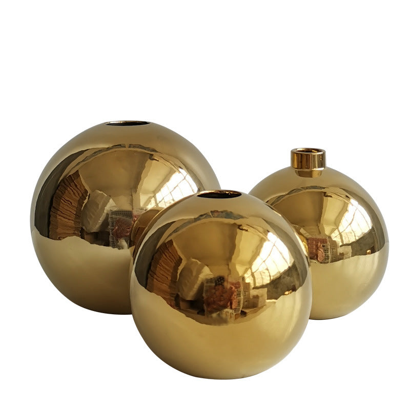 Decorative Round Ceramic Bouquets Holder Bowlift