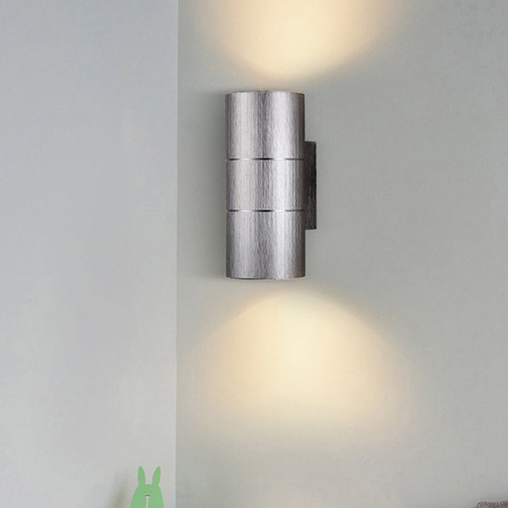 BowLift | Tubular LED Up and Down Wall Lamp Modern Metal 1 Light Black/Grey/Gold Wall Lamp for Bathroom