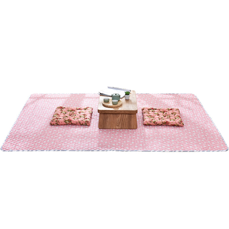 BowLift | Aesthetics Botanic Carpet Multi-Color Nordic Carpet Cotton Machine Wash Padded Quilt Carpet