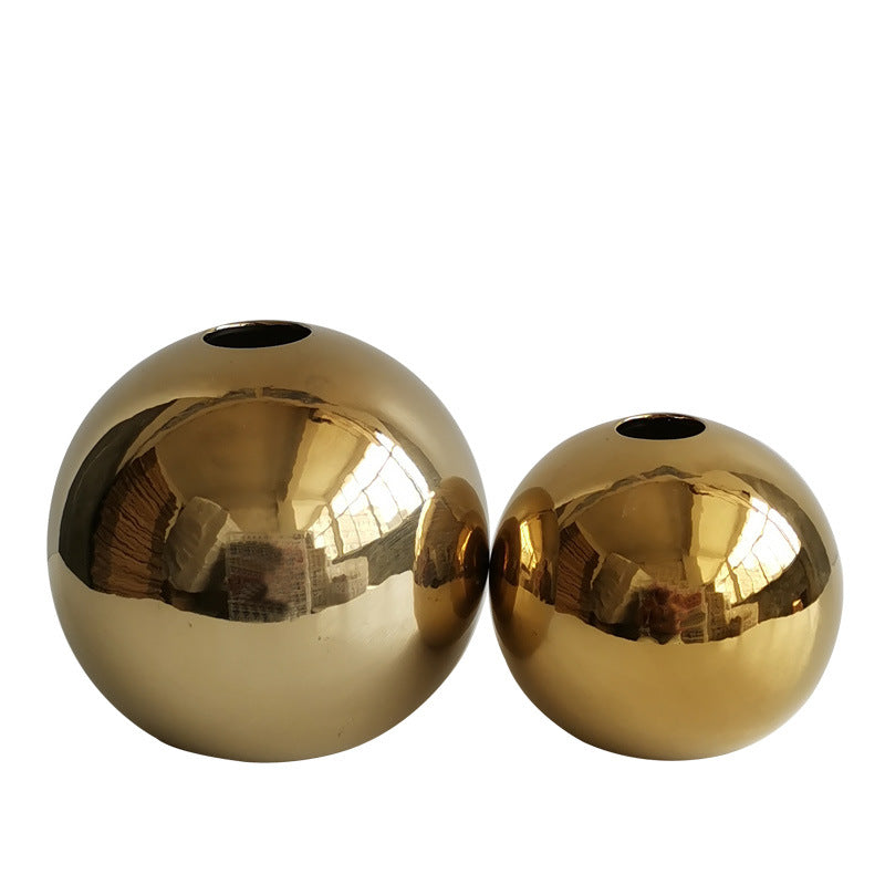 Decorative Round Ceramic Bouquets Holder Bowlift