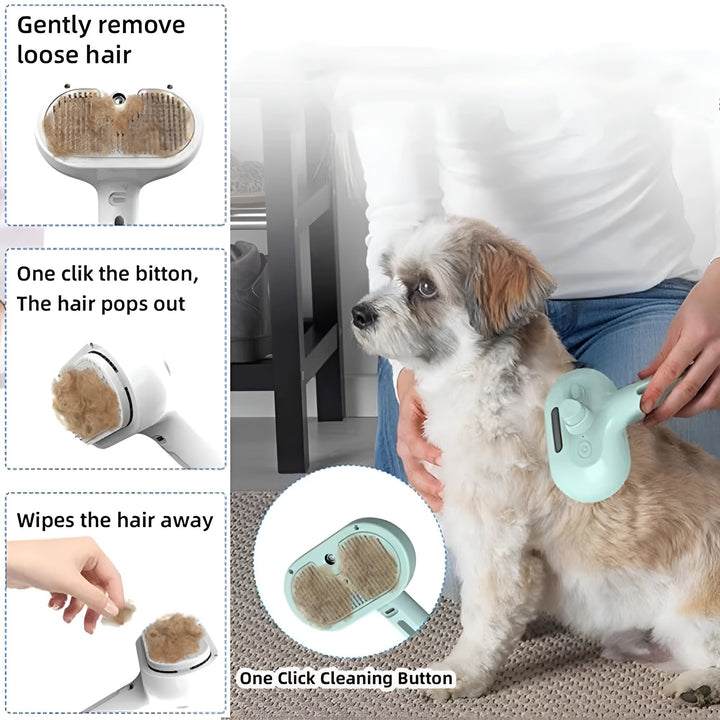 BowLift | Fresh Groom Steam Spray Pet Brush
