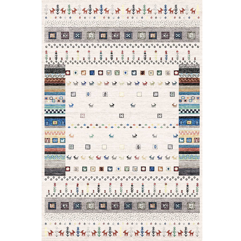 BowLift | Moroccan Home Area Rug Multicolored Pattern Rug Polypropylene Pet-Friendly Machine Washable Rug