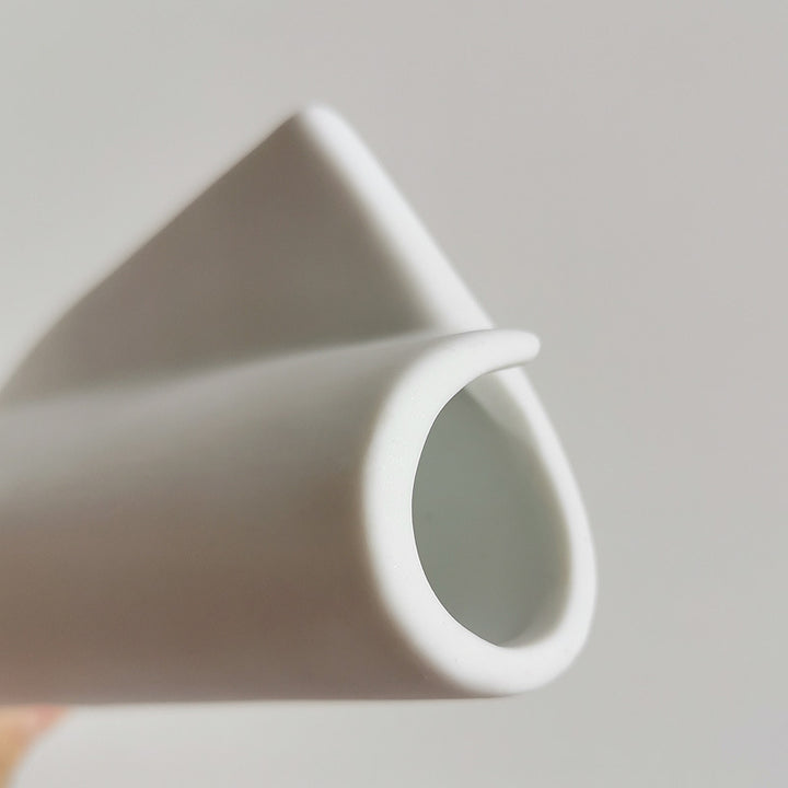 Contemporary Geometric Ceramic Vase Bowlift