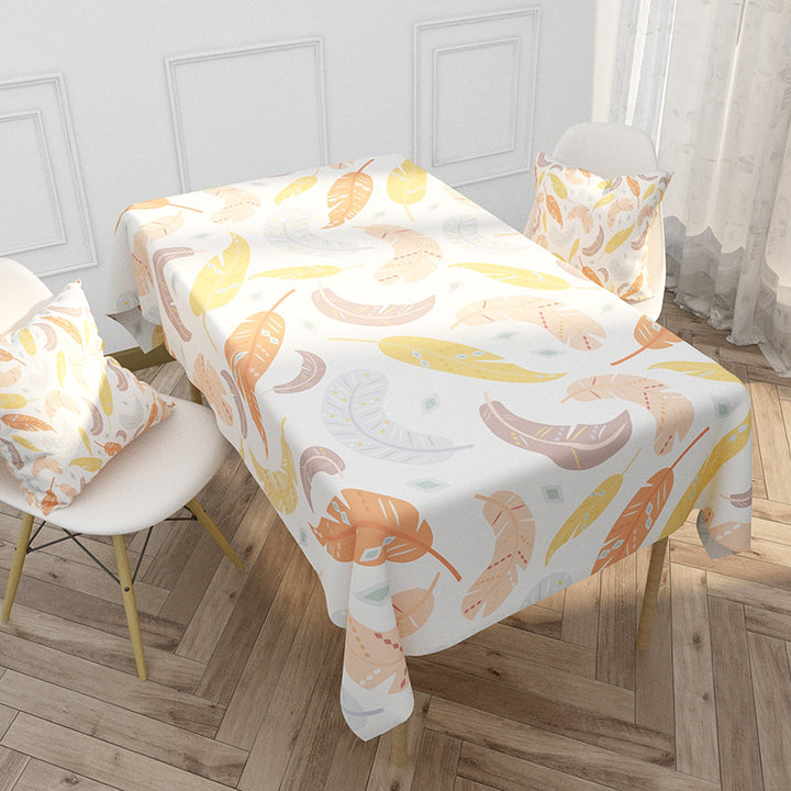 Floral Printed Tablecloth and Cushion Cover Set