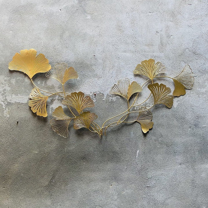Decorative Ginkgo Leaf Wall Sculpture Bowlift