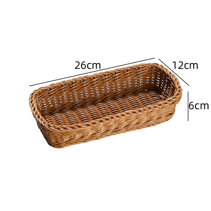 Rectangular Woven Storage Basket Bowlift