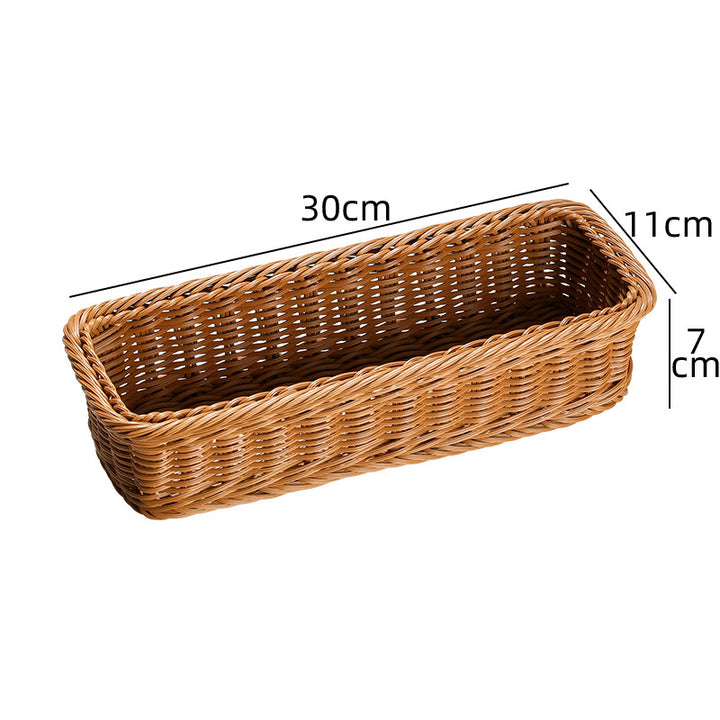 Rectangular Woven Storage Basket Bowlift