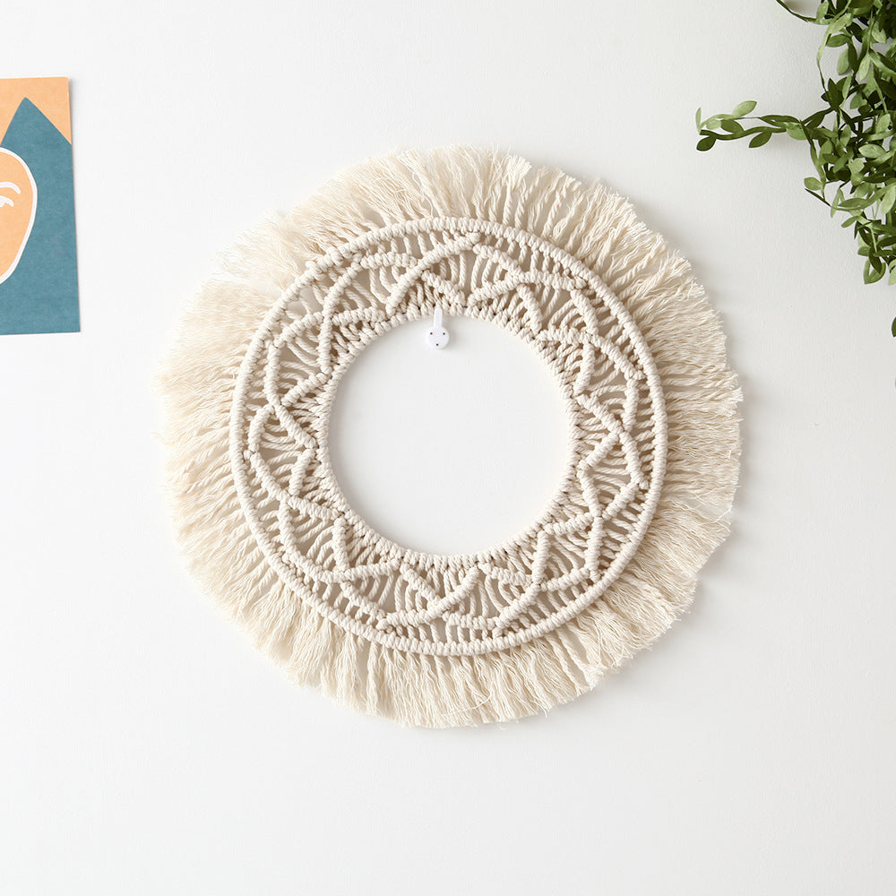 Bohemian Macrame Wall Mirror Bowlift