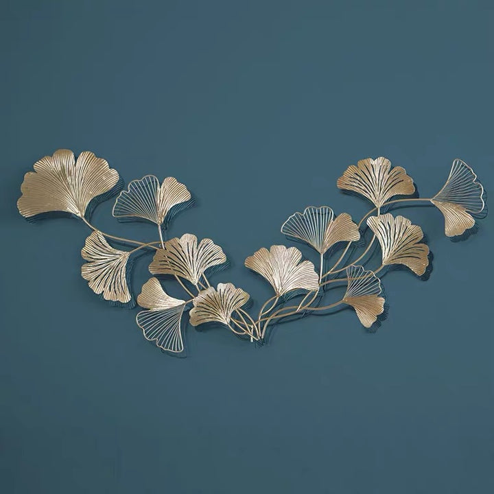 Decorative Ginkgo Leaf Wall Sculpture Bowlift