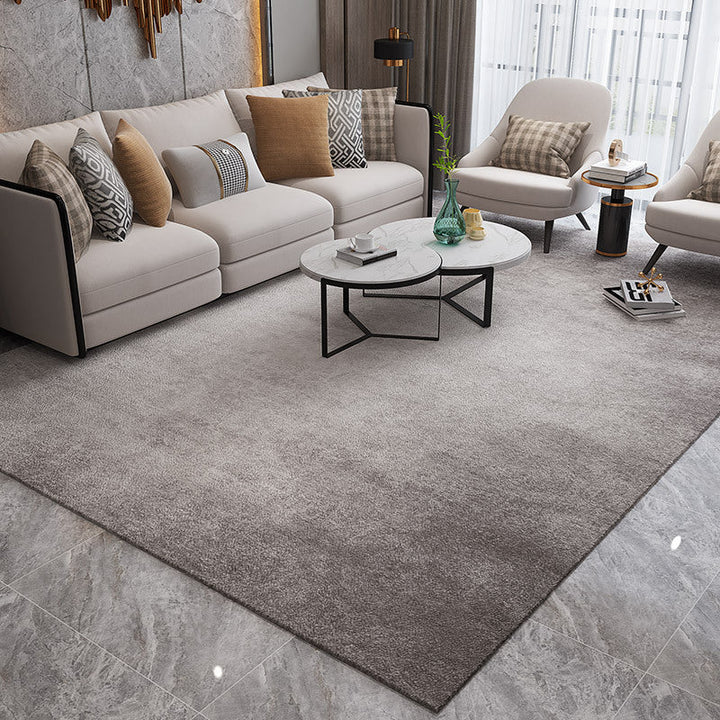 BowLift | Simple Multicolor Solid Area Rug Polyester Industrial Area Carpet Washable Non-slip Stain Resistant Rug for Large Room