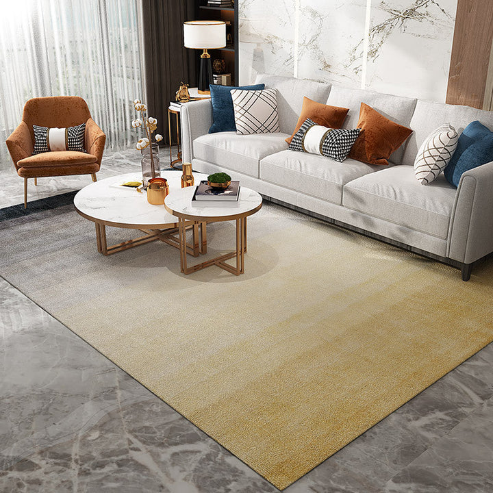 BowLift | Simple Multicolor Solid Area Rug Polyester Industrial Area Carpet Washable Non-slip Stain Resistant Rug for Large Room