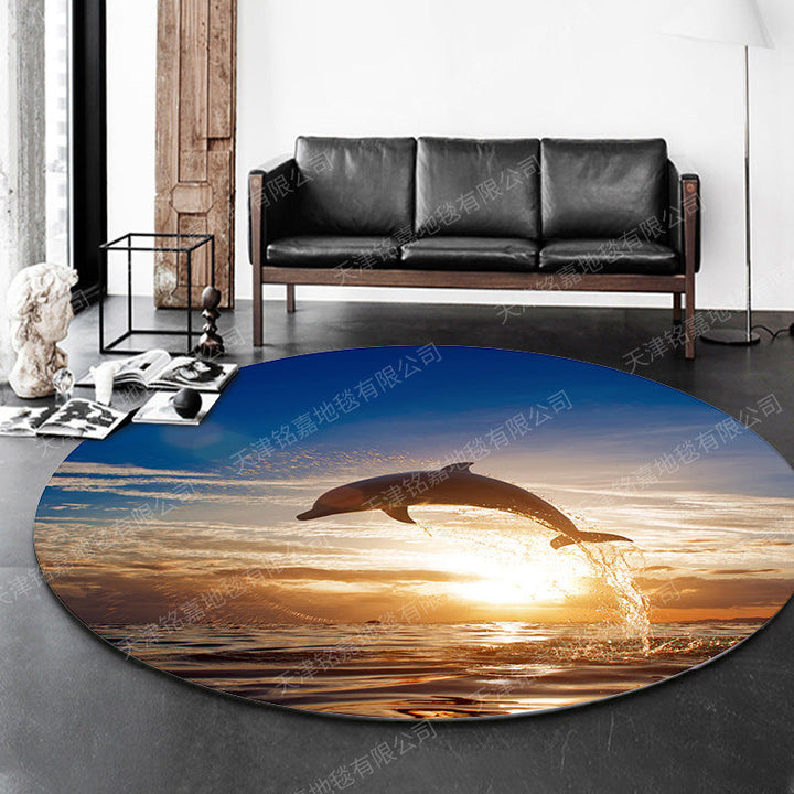 BowLift | Modern 3D Anime Pattern Carpet Multicolored Polypropylene Carpet Non-Slip Back Machine Washable Pet-Friendly Carpet for the Children's Room