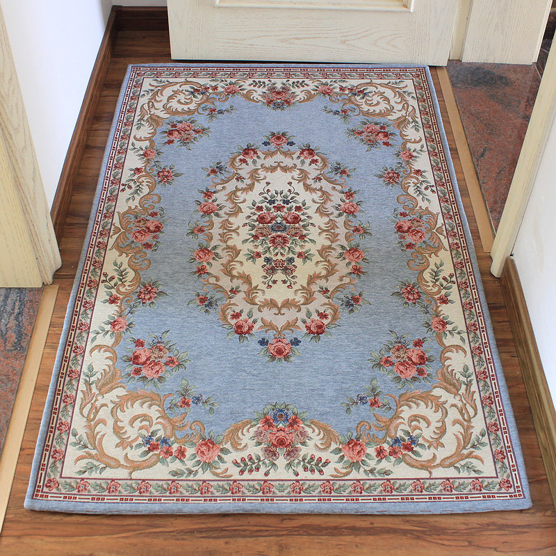 BowLift | Classic Jacquard Carpet Multicolored Retro Carpet Polypropylene Stain Resistant Non-Slip Backing Washable Carpet for the Door