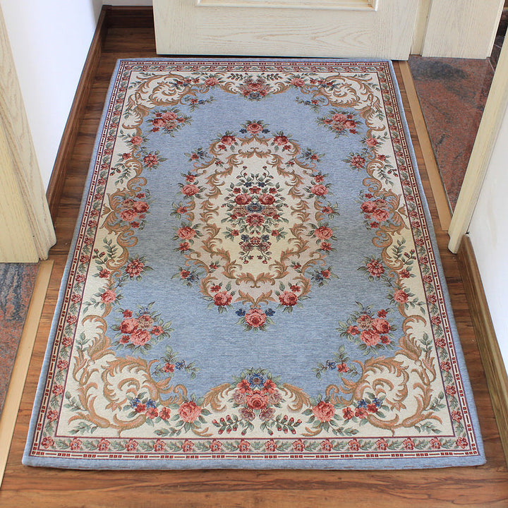 BowLift | Classic Jacquard Carpet Multicolored Retro Carpet Polypropylene Stain Resistant Non-Slip Backing Washable Carpet for the Door