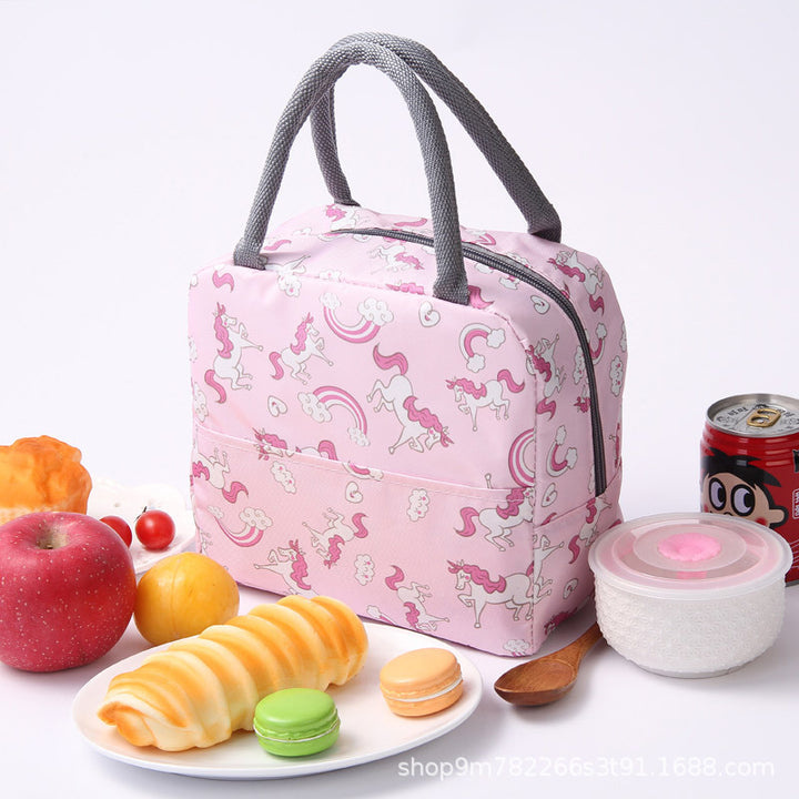 Insulated Flamingo Pattern Lunch Bag Bowlift