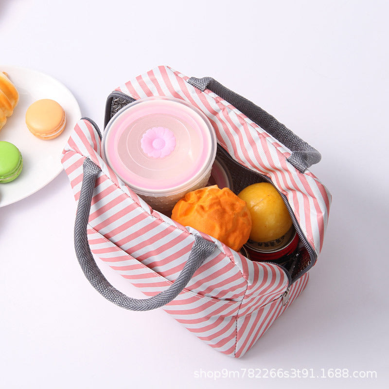 Insulated Flamingo Pattern Lunch Bag Bowlift