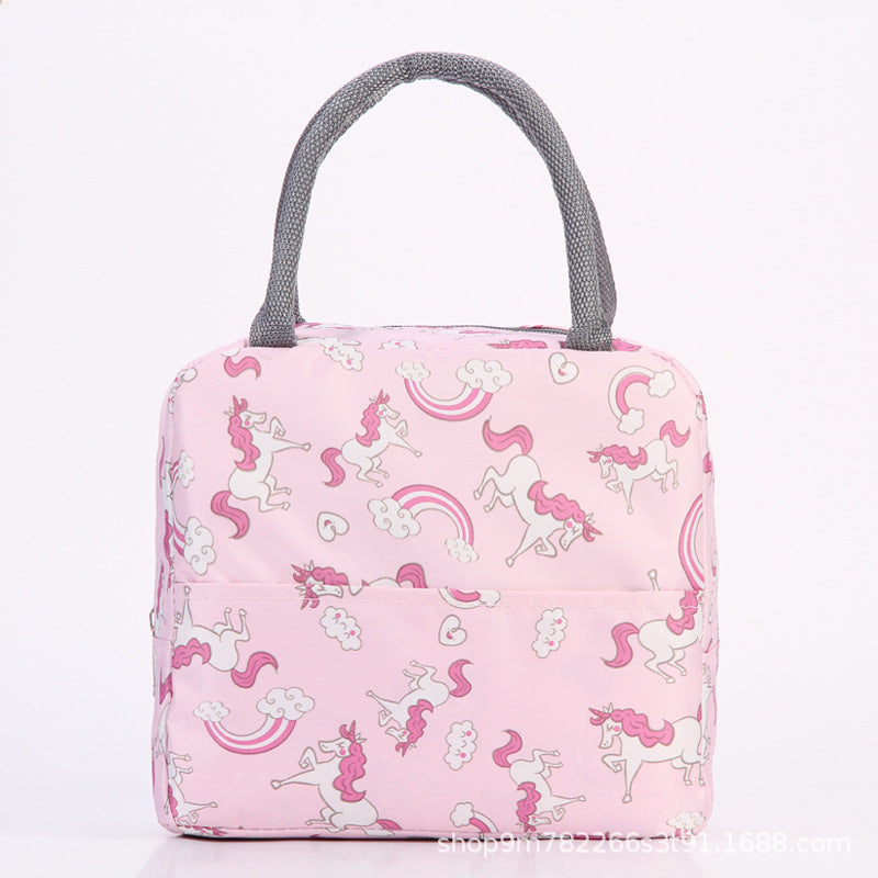 Insulated Flamingo Pattern Lunch Bag Bowlift