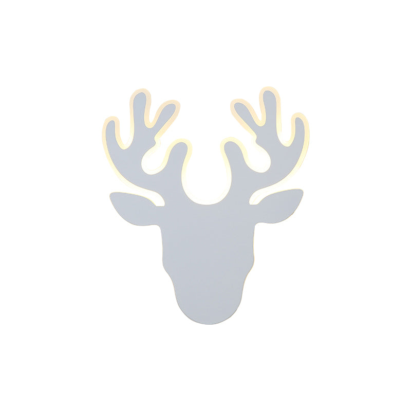 BowLift | Black/White Antler Wall Light Contemporary Acrylic LED Wall Lamp in Warm/White Light