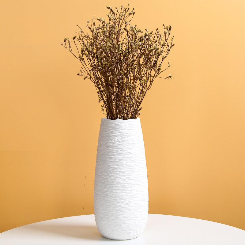 Elegant Textured Ceramic Flower Vase Bowlift 1790310357