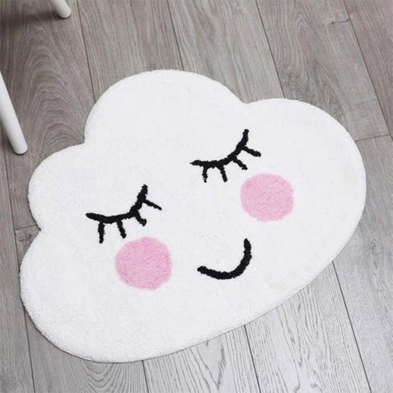 BowLift | Creative Kids Room Carpet Multicolored Cartoon Printed Carpet Cotton Blend Pet Friendly Machine Washable Carpet