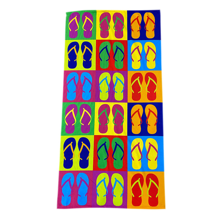 Beach towel with tropical flamingo design Bowlift
