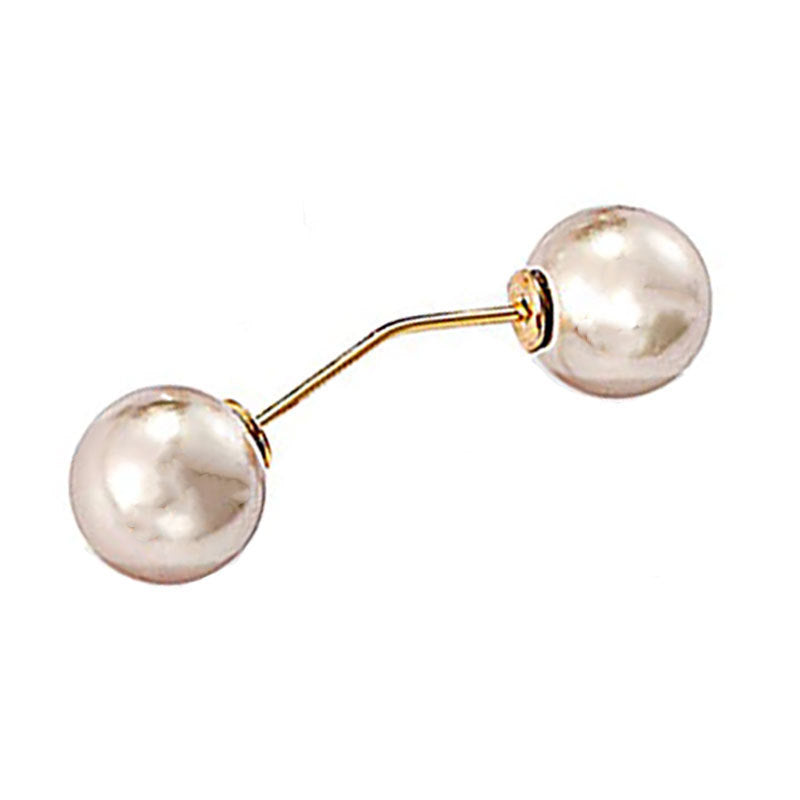 Modern Geometric Double Ball Brooch Bowlift
