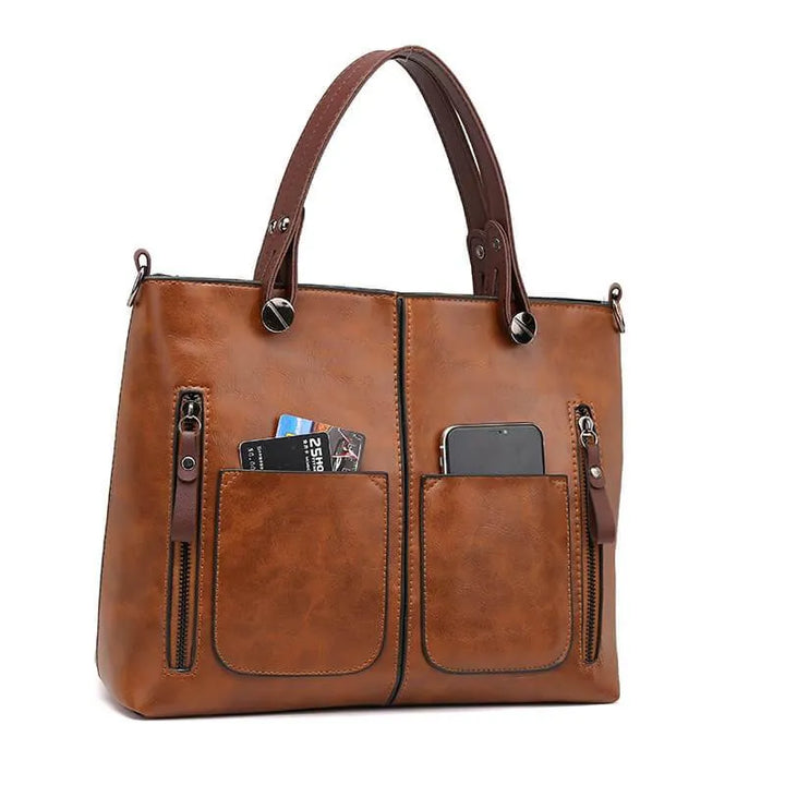BowLift | Elly – Women’s Vintage Leather Shoulder Bag | Handmade & Elegant Design