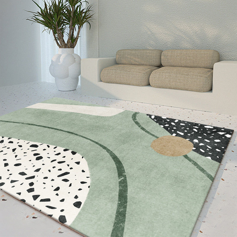 BowLift | Western Home Rug Multicolored Abstract Pattern Rug Synthetic Non-Slip Washable Rug