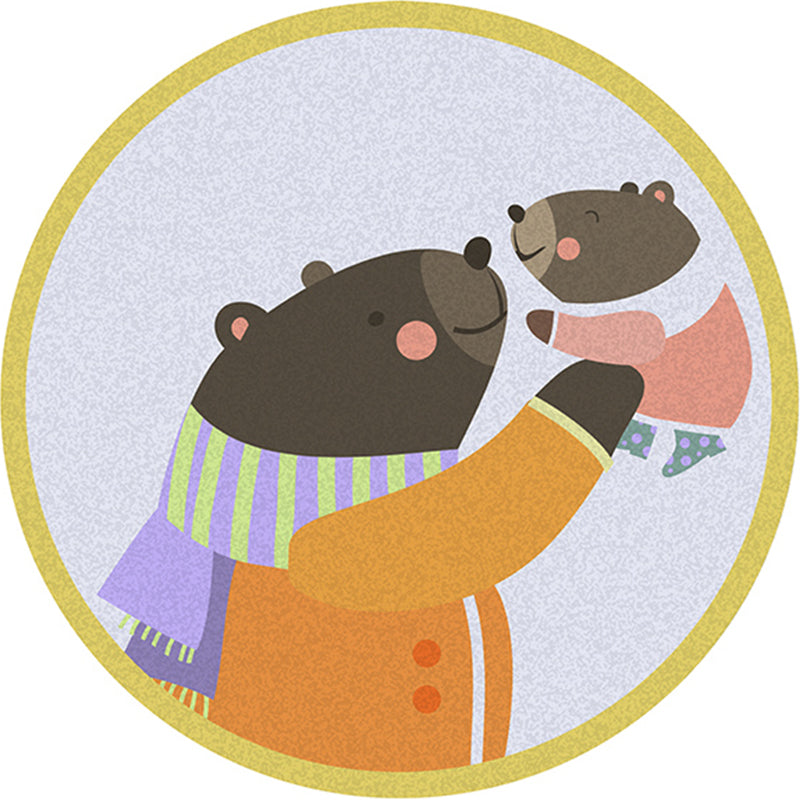 BowLift | Simple Decoration Mat Multicolored Cartoon Rug Polyester Pet-Friendly Non-Slip Back Mat