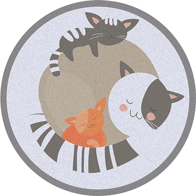 BowLift | Simple Decoration Mat Multicolored Cartoon Rug Polyester Pet-Friendly Non-Slip Back Mat