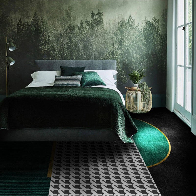 BowLift | Funky Living Room Rug Multicolored geometric pattern rug Polypropylene pet-friendly washable rug