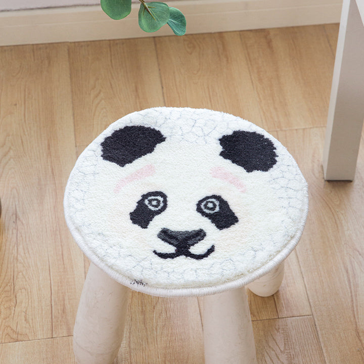Round microfiber coasters with cute animal motifs and non-slip backing Bowlift