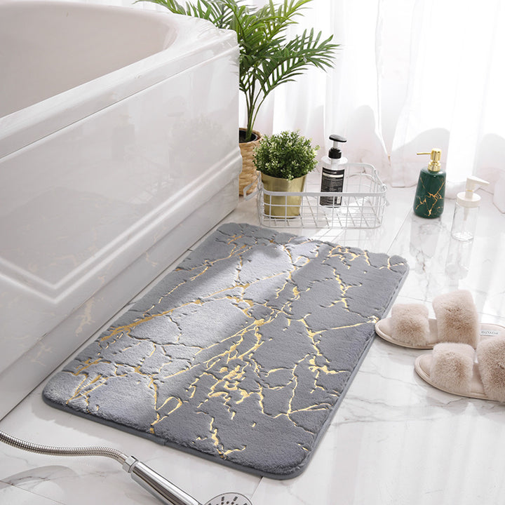 Luxurious Velvet Bath Mat Bowlift