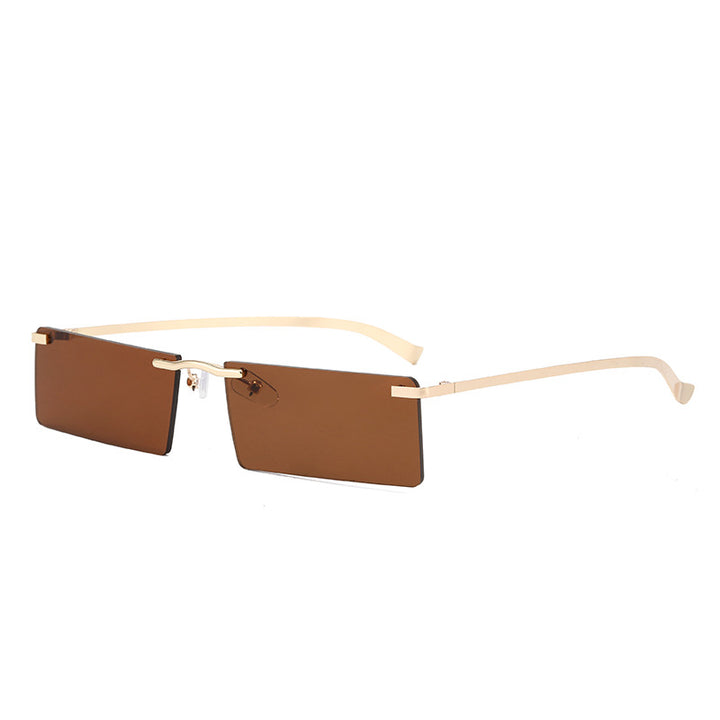 Women's fashionable sunglasses with a narrow, rectangular frame Bowlift