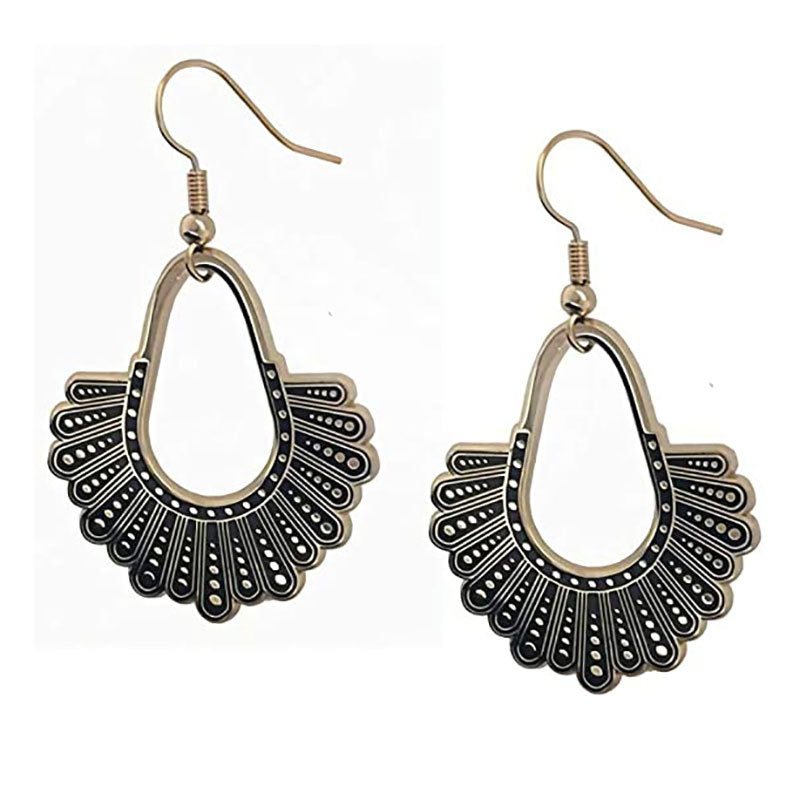 Bohemian Feather-Inspired Dangle Earrings Bowlift
