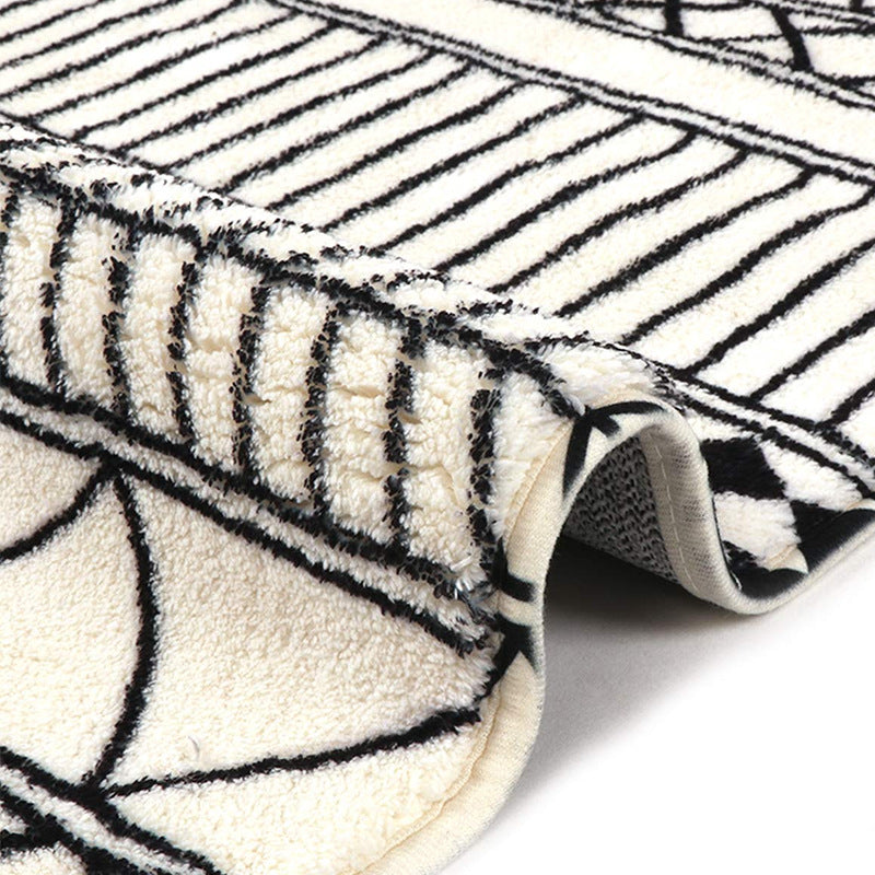 Modern Geometric Pattern Area Rug Bowlift