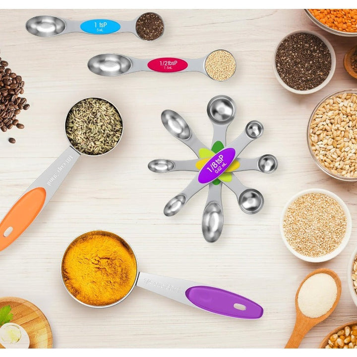 BowLift | 10-Piece Stainless Steel Measuring Cups and Spoons Set