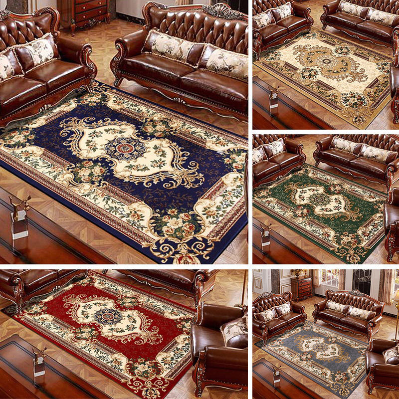 BowLift | Olden Floral Printed Carpet Multicolored Synthetic Area Rug Pet Friendly Easy Care Indoor Cover for Living Room