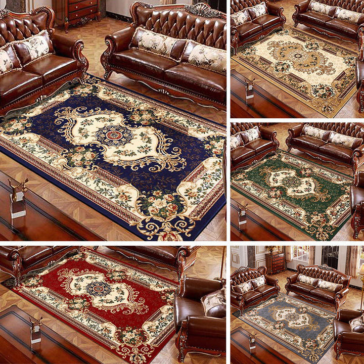 BowLift | Olden Floral Printed Carpet Multicolored Synthetic Area Rug Pet Friendly Easy Care Indoor Cover for Living Room