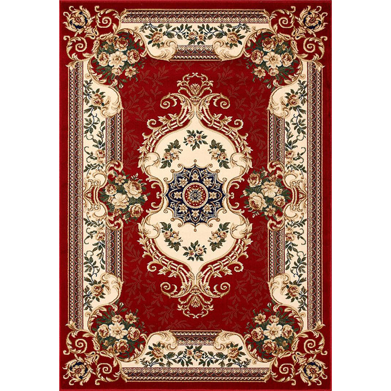 BowLift | Olden Floral Printed Carpet Multicolored Synthetic Area Rug Pet Friendly Easy Care Indoor Cover for Living Room