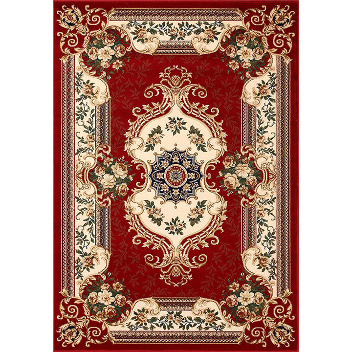 BowLift | Olden Floral Printed Carpet Multicolored Synthetic Area Rug Pet Friendly Easy Care Indoor Cover for Living Room