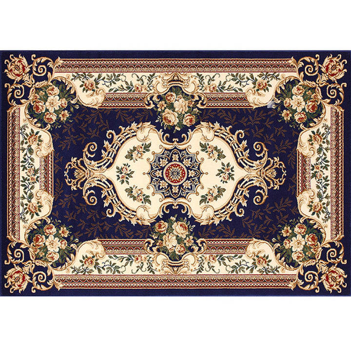 BowLift | Olden Floral Printed Carpet Multicolored Synthetic Area Rug Pet Friendly Easy Care Indoor Cover for Living Room