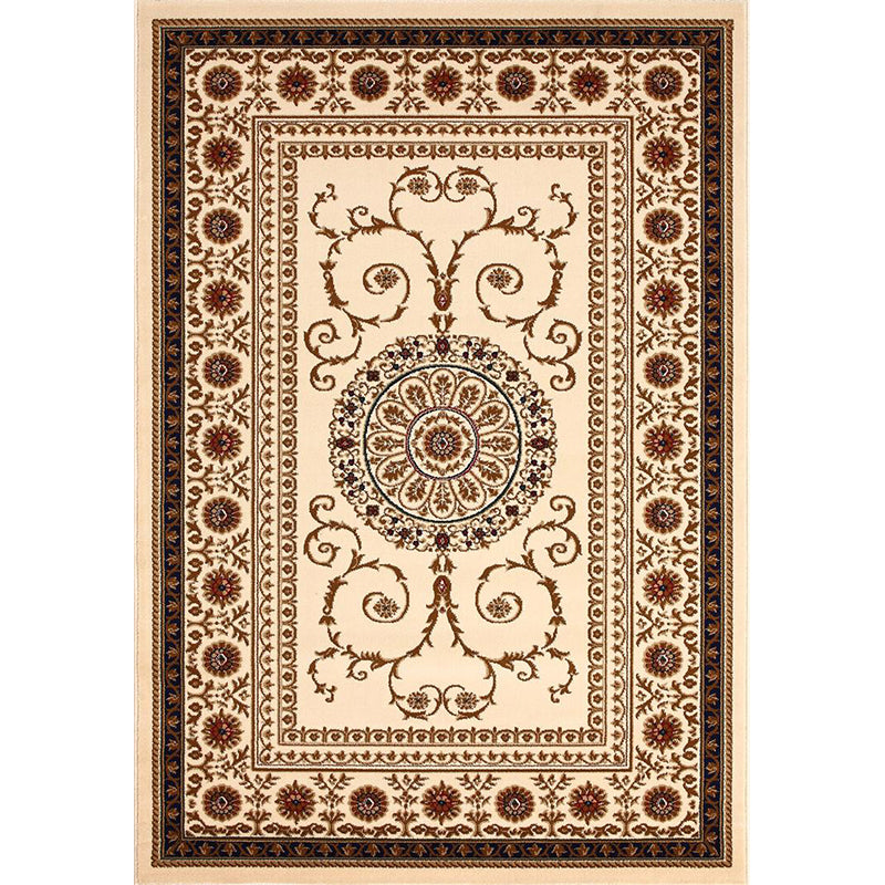 BowLift | Olden Floral Printed Carpet Multicolored Synthetic Area Rug Pet Friendly Easy Care Indoor Cover for Living Room