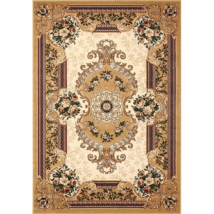 BowLift | Olden Floral Printed Carpet Multicolored Synthetic Area Rug Pet Friendly Easy Care Indoor Cover for Living Room