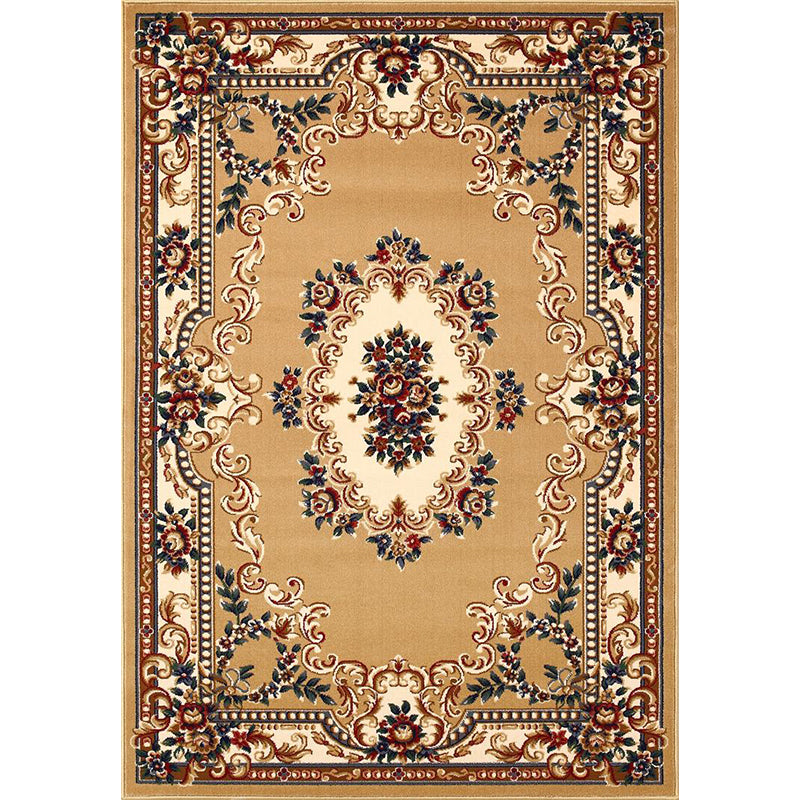 BowLift | Olden Floral Printed Carpet Multicolored Synthetic Area Rug Pet Friendly Easy Care Indoor Cover for Living Room