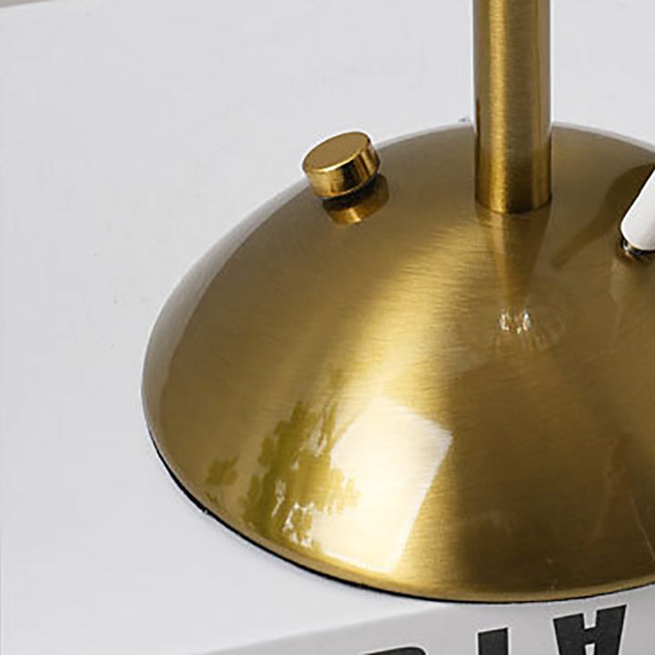 BowLift | Contemporary Scandinavian rechargeable iron fabric cone pleated LED table lamp for bedside