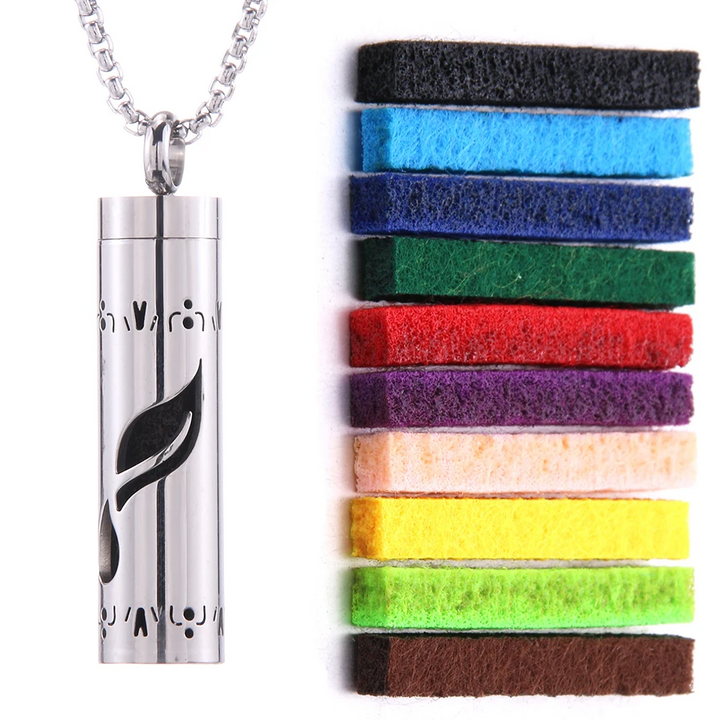 BowLift | Perfumed Pendant Necklace | Stainless Steel | Interchangeable Aroma Discs