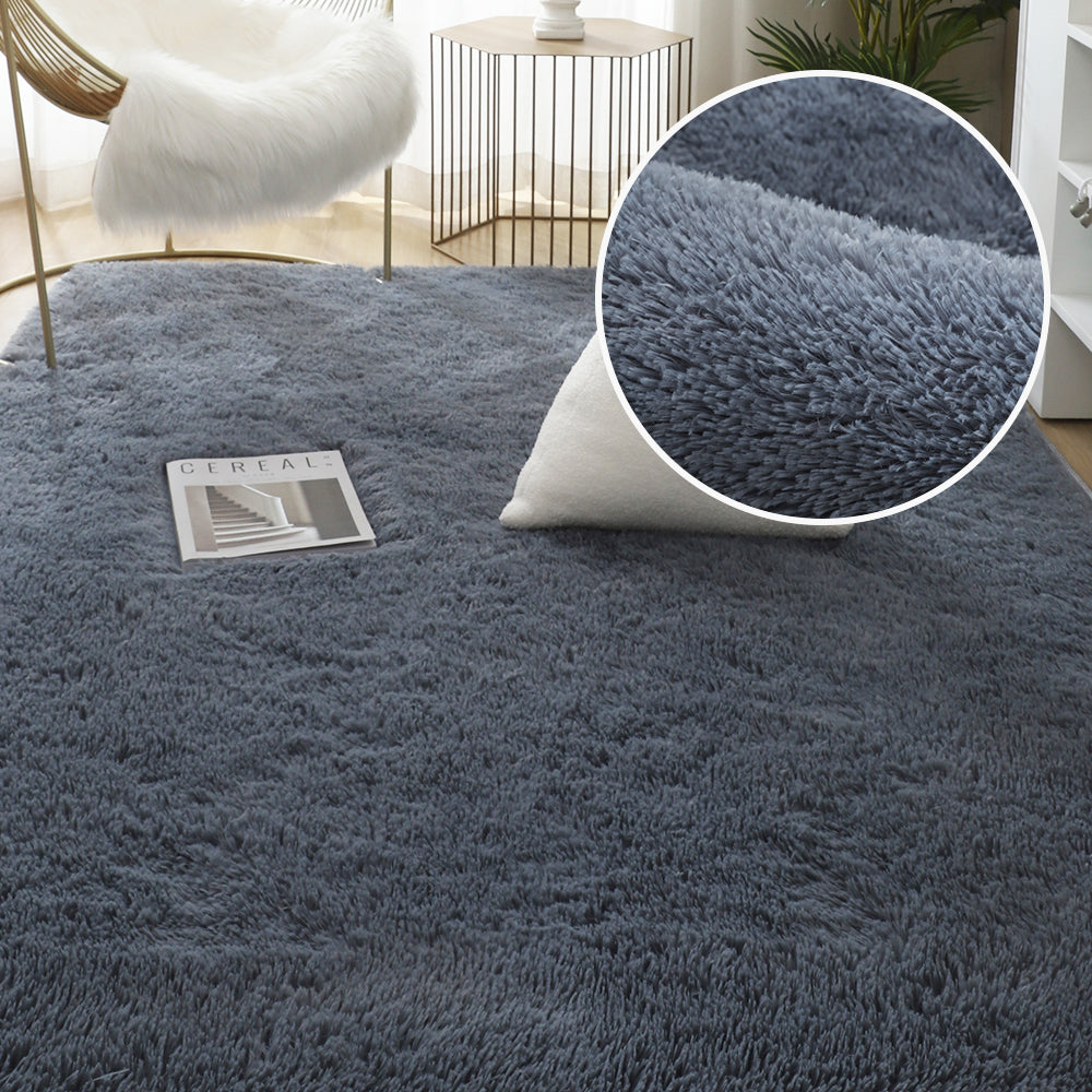 BowLift | Plush Gray Area Rug for Modern Home Decor