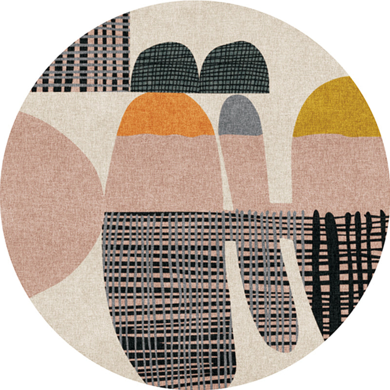 Modern Decorative Rug Multicolored Abstract Patterned Rug Non-Slip Back Pet-Friendly Rug | Bowlift
