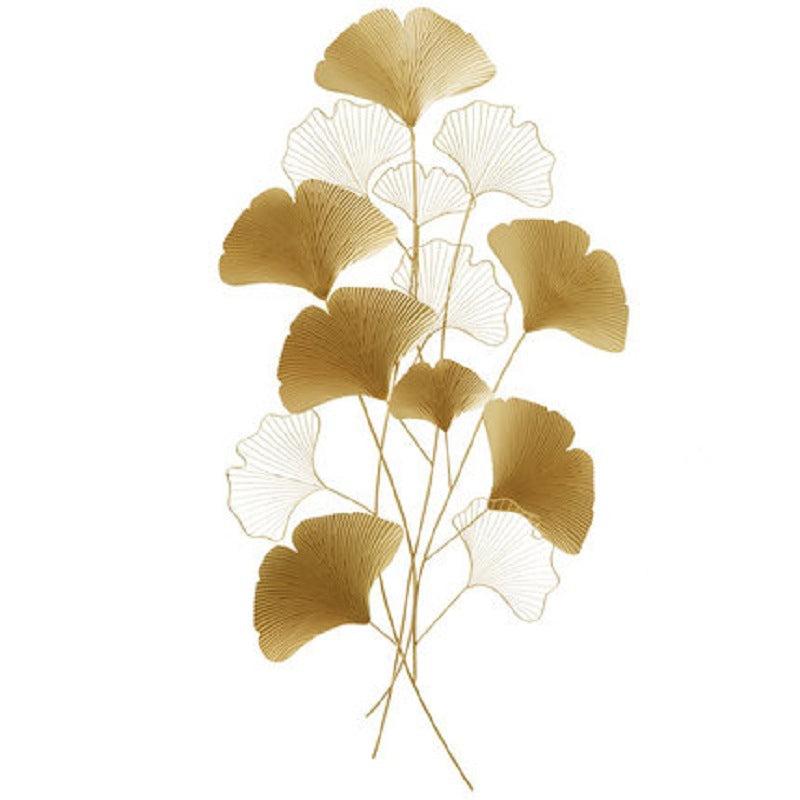 Contemporary Ginkgo Leaf Wall Sculpture Bowlift
